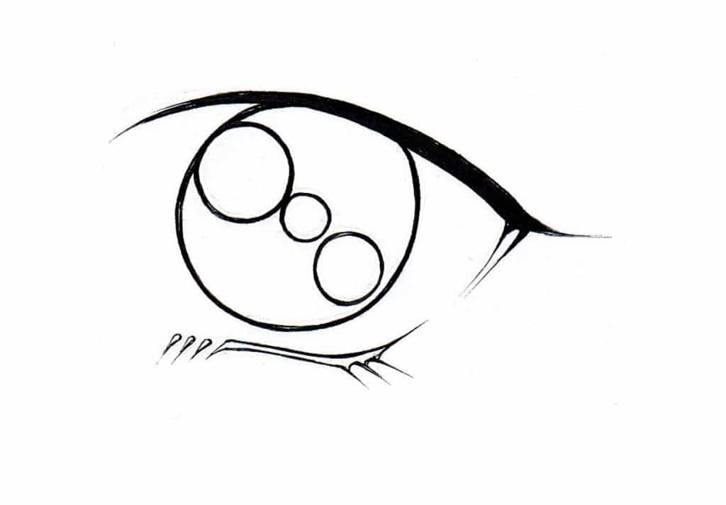 Como desenhar olhos de anime facil - Como desenhar