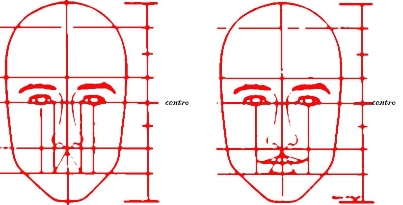 como desenhar rosto masculino de frente passo a passo