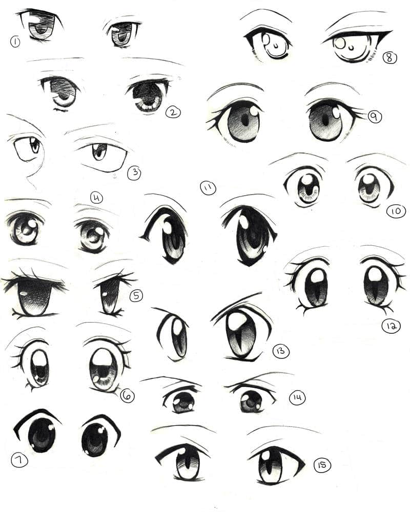 Como Desenhar Olhos de Anime → ( 4 SUPER Dicas)