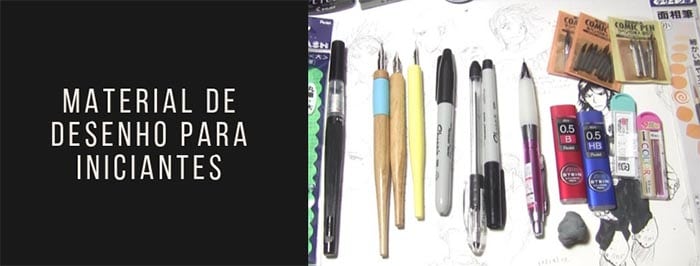 materiais para desenhar