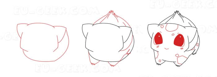 Como desenhar o BULBASAUR [Pokémon]