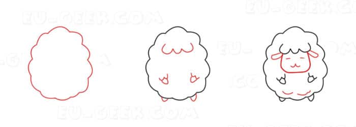 desenhar ovelha