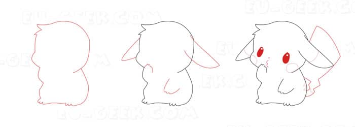 Desenhando com Lápis -  desenhos-faceis.html Descrição Talvez o desenho para desenhar mais fácil  dos Pokémons seja o Pikachu Pikachu é o mais famoso Pokémon da Nintendo.  Ele apareceu pela primeira vez no